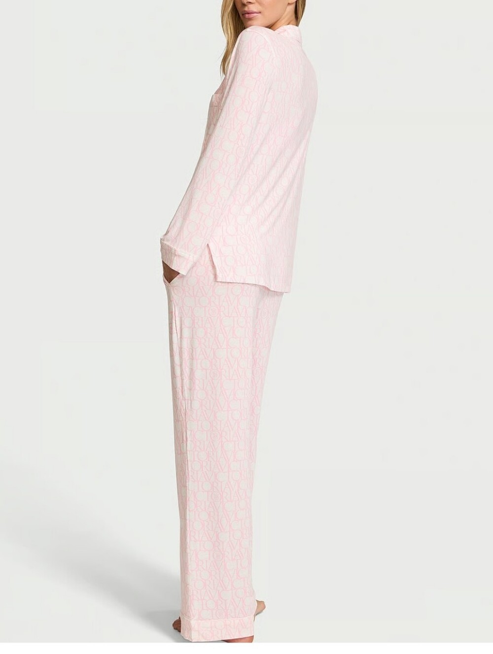 Victoria's Secret SoSoft Modal Long Pajama Set Sz LG NWT - Picture 2 of 2